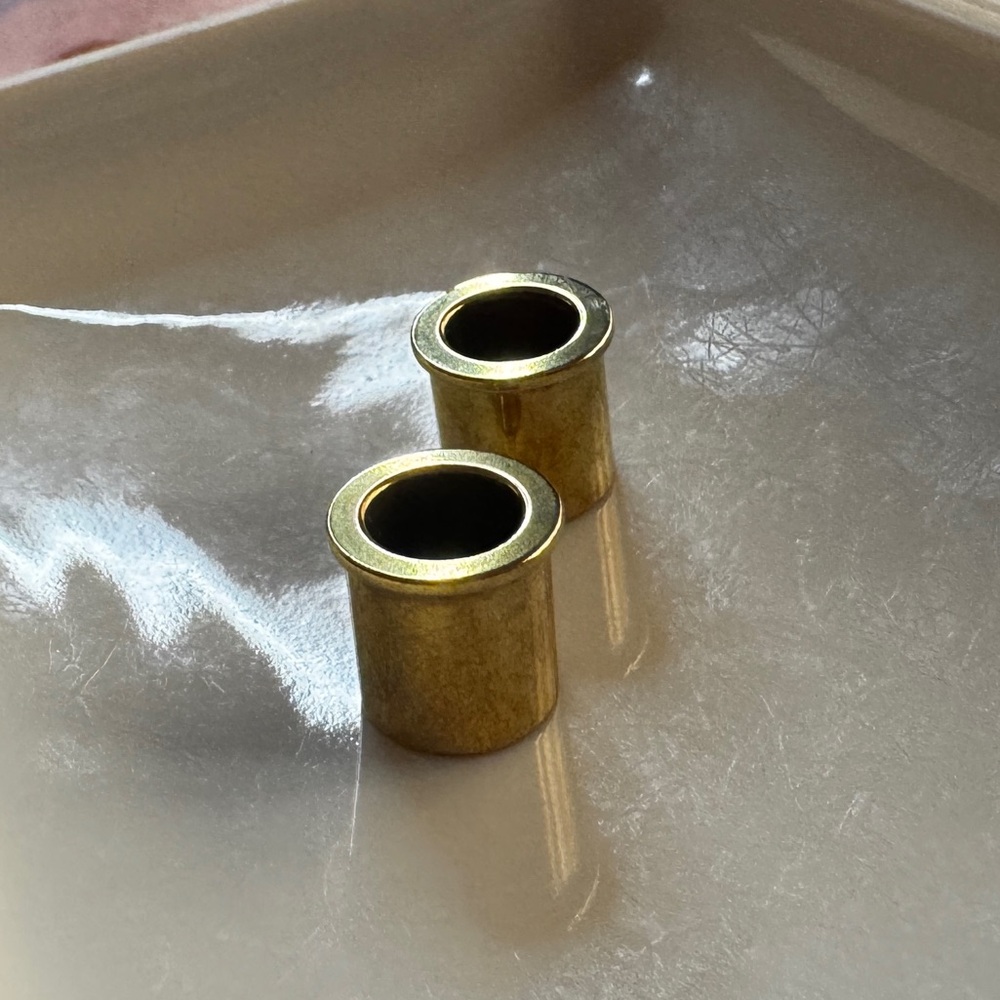 Elegant Gold plug earrings